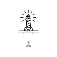 Logo Vector lighthouse