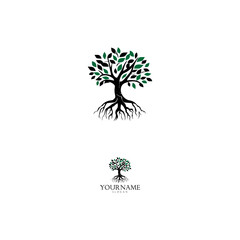 Obraz premium Logo Vector tree
