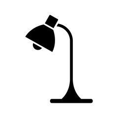 lamp icon, table lamp vector illustration