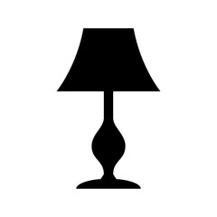 lamp icon, table lamp vector illustration