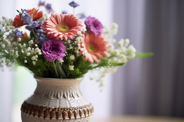Close up of flower vase
