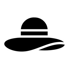 pamela hat glyph icon