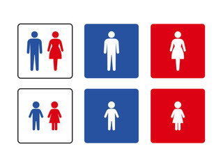 トイレマークのイラスト素材