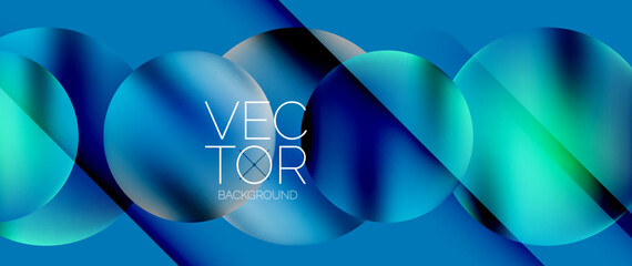 Dynamic bright colorful geometric elements with fluid gradients, lights, shadows blend in a minimal backdrop, creating captivating composition