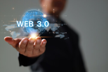 Technology and WEB 3.0  and storage online for computer business network ideas connected to...