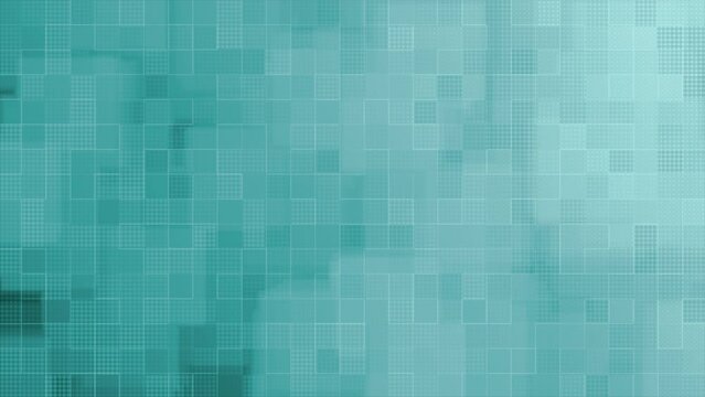 Cyan square box pattern mosaic tile background, simple and elegant background