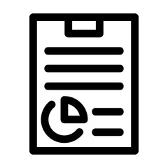 Report Line Icon Vector