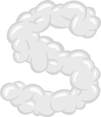 Cloud Alphabet Letter S