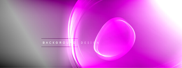 Vector abstract background - liquid transparent bubble shapes on fluid gradient with shadows and light effects