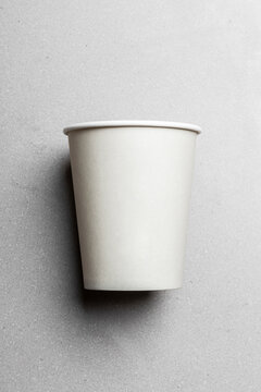 White Takeaway Cup Resting on its Side
