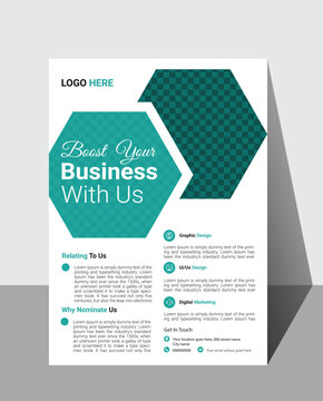 Vector business flyer design 