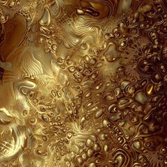 Gold texture with bubbles 