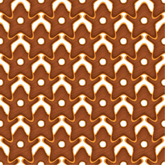 Pattern homemade cookie different taste in pastry biscuit