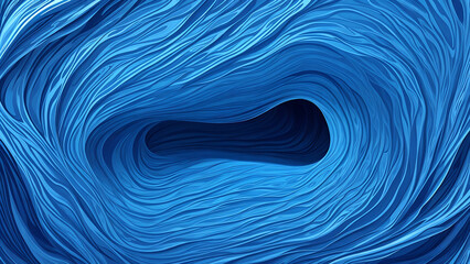 Blue Desktop Background With Abstract Wave Design in 8K Resolution
