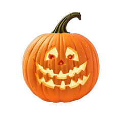 Fototapeta premium Experience the magic of a 3D animated style jack-o-lantern, bringing spooky delights to your digital world
