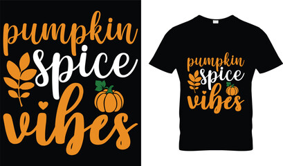 Pumpkin Spice Vibes T-shirt design