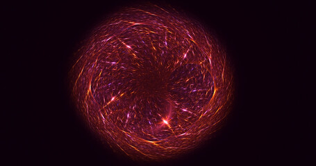 3D rendering abstract circle light background