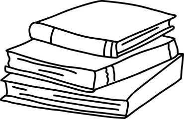 Doodle school element. Back to school kids coloring page knowledge education. School supplies