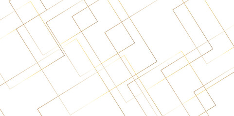 Abstract gold lines with geometric design .Modern design with technology with polygonal shapes .Seamless White square grid pattern paper texture design .	
