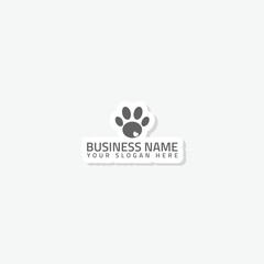 I love animals logo template sticker icon