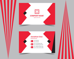 rad color business card, simple business card template