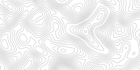 Topographic map background geographic line map with elevation assignments. Modern design with White background with topographic wavy pattern design.paper texture Imitation of a geographical map shades