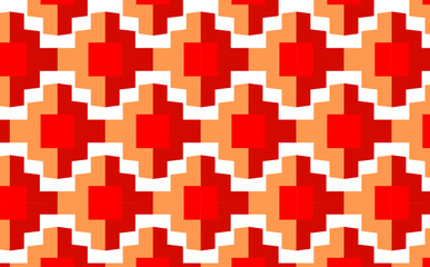 Fototapeta premium Square vector pattern. Geometric design. Retro square design for wallpaper, pattern, textile, fabric printing, graphic design, decorate elements easy to apply.Geometric design for pattern.