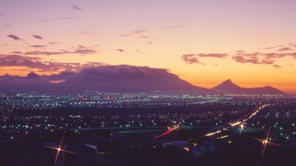 Fototapeten Table Mountain at Night © David_Steele