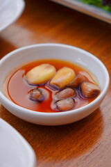 Korean Side Dish Kimchi and Vegetables