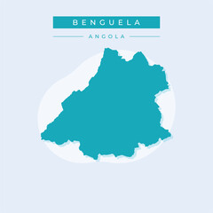 Vector illustration vector of Benguela map Africa