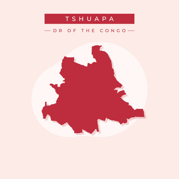 Vector illustration vector of Tshuapa map Democratic republic of the Congo