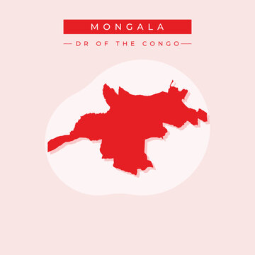 Vector illustration vector of Mongala map Democratic republic of the Congo