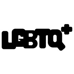 lgbtq glyph icon