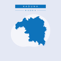 Vector illustration vector of Kaduna map Nigeria