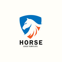 Horse logo template vector concept