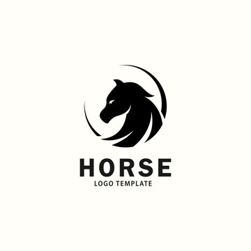 Horse logo template vector concept