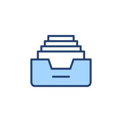 Archive folders icon vector. Document vector icon. Archive storage icon.