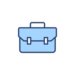 Briefcase icon vector. suitcase sign and symbol. luggage symbol.