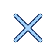 Fototapeta premium Close icon vector. Delete sign and symbol. cross sign