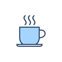 coffee cup icon vector. cup a coffee sign and symbol