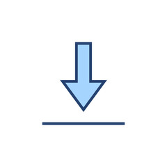 Download icon vector. Download sign and symbol