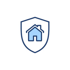 house insurance icon vector. house protection sign and symbol