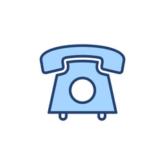 Telephone icon vector. phone sign and symbol