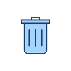 Trash icon vector. trash can icon. delete sign and symbol.