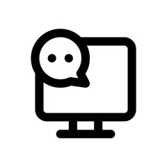 computer line icon