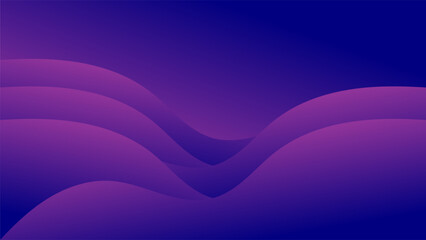 Wavy abstract background with blue purple gradations