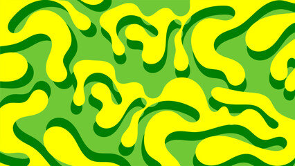 Yellow and green abstract pattern, suitable as a background and so on