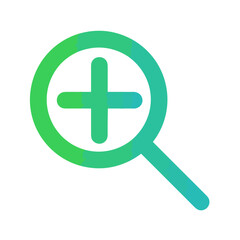 Zoom find icon symbol image vector. Ilustration of search magnifier icon image design