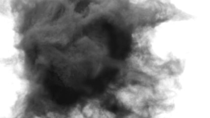 a background of black and white smoke,the spread of smoke.,3d rendering