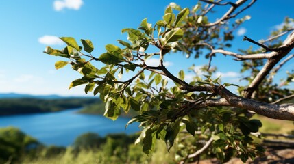 Fototapeta premium blossoming tree in spring